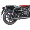Gpr Exhaust Systems Hurricane Nero Royal Enfield Meteor 350 21-23 Ref:roy.10.cat.hur.bl Stainless Steel Homologeret Konusdæmper