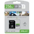 PNY Microsd 256gb Class 10 Hukommelseskort Med Adapter