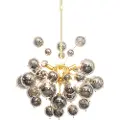 QAZQA Design pendellampe messing med glas røg 8-lys - Explode