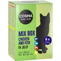 Cosma Økonomipakke: 24 x 100 g Cosma Original portionsposer - Mix: 4 varianter
