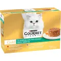 Gourmet Økonomipakke: 24 x 85 g Gourmet Gold Raffineret Ragout - Mix med Grøntsager: Okse, Kylling, Lam, Kalkun
