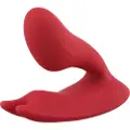 Magic Motion Umi - smart, genopladelig strap-on vibrator (rød)