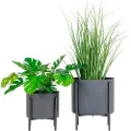 House Nordic - Blomsterkrukke Pavia - Grå - Urtepotteskjulere & vaser - - Homeroom