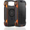 4smarts TitanPack Solar Power Bank - 20 Watt Powerbank - Sort - 20000 mAh