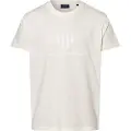 Gant Ganttil mænd. 2003140 Tonal Archive Shield T-shirt hvid (M), Casual, Bomuld, Korte ærmer