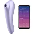 Satisfyer Dual Pleasure - smart luftvibrator 2i1 (lilla)