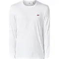 Levi's Levi'stil mænd. 72848-0000 Original Housemark T-shirt hvid (XS), Casual, Bomuld, Lange ærmer