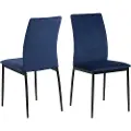 AC Design - Spisebordsstol Alida, 4-pak - Blå - Stole - - Homeroom