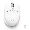 Logitech G705 Wireless mouse - Aurora collection - Gaming Mus - Optisk - 6 knapper - Hvid med RGB-LED lys