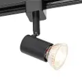 QAZQA Moderne skinnespot sort 1-faset skinnespot - Jeany