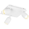 QAZQA Moderne badeværelsesspotlight hvid firkantet 3-lys IP44 - Ducha