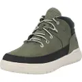 Timberland Timberlandtil drenge. TB0A2MFFA581 Mid Lace Up grønne træningssko i læder (33), Fast, Lynlås, Casual, børnetøj