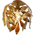 QAZQA Vintage loftslampe antik guld 30 cm - Linden