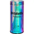 Love to love Dildolls Fantasia - stribet silikone dildo med sugekop