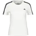Adidas Essentials Slim 3 Stripes T-shirt Med Korte ærmer