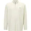 Ralph Lauren Polo Ralph Laurentil mænd. 710671929015 Beige trøje med lynlås og rullekrave (XL), Casual, Bomuld