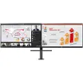 LG 27" Ergo Dual 27QP88DP-BS - Dual Monitor - 2560x1440 - IPS - HDR10 - USB-C