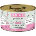 Grau Økonomipakke: 24 x 200 g GRAU Kitten kornfri dåser - Kylling & And