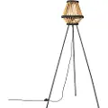 QAZQA Oriental Tripod Gulvlampe Bambus med Sort - Evalin