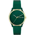 Lacoste Lacostetil kvinder. 2001247 Analogt ur i krokodillegrøn (OSFA), Casual, Silikone, Strop