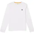 Timberland Timberlandtil mænd. TB0A2BQ31001 Dunstan River langærmet t-shirt hvid (M), Casual, Bomuld, Lange ærmer