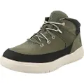 Timberland Timberlandunisex til børn. TB0A5RX4A581 Seneca Bay grønne mid-top lædersko med snørebånd (37), Fast, Blonder, Lynlås, Casual, børnetøj