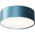 QAZQA Moderne loftslampe blå 30 cm med guld indvendig - Drum