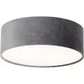 QAZQA Moderne loftslampe grå 30 cm med guld indvendig - Drum