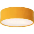 QAZQA Moderne loftslampe gul med gyldent indre 30 cm - Drum