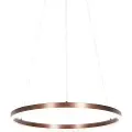 QAZQA Pendellampe mørk bronze 60 cm inkl. LED 3-trins dæmpbar - Anello