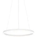 QAZQA Design pendellampe hvid 60 cm inkl. LED 3-trins dæmpbar - Anello