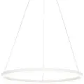 QAZQA Design pendellampe hvid 80 cm inkl. LED 3-trins dæmpbar - Anello