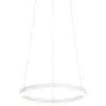 QAZQA Design pendellampe hvid 40 cm inkl. LED 3-trins dæmpbar - Anello