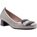 Hispanitas Hispanitastil kvinder. HI222362 Ballerinaer i læder Salma taupe (38), 1-3 cm, Ingen, Casual, Party, Klassisk, Gråt