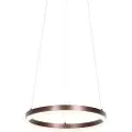 QAZQA Pendellampe mørk bronze 40 cm inkl. LED 3-trins dæmpbar - Anello