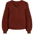 Vila Jamina Rev V-hals Sweater