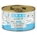 Grau Adult kornfri dåser 12 x 200 g - Kalkun, Laks, Makrel