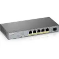 Zyxel Gs1350-6hp Smart Surveillance Poe Switch 60w