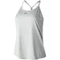 Nike Dri-FIT One Elastika-tanktop i standardpasform til kvinder - grå