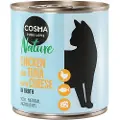 Cosma Nature 12 x 280 g kattemad - Kylling & Tun med Ost