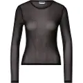 Noisy May Langærmet Mesh Top