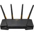Asus Tuf Gaming Ax3000 V2 Trådløs Router Gigabit Ethernet Dual-band (2,4 Ghz / 5 Ghz) Sort, Orange