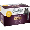 Smilla SÆRPRIS! 8 x 100 g Smilla vådfoder - Sterilised: Kalkun med ost (6 x 100 g)