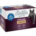 Smilla Økonomipakke: 24 x 100 g Smilla Sterilised bakker - Kalkun & Ørred