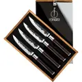 Forged Bøf knivsæt SEBRA, sæt med 4 stk, Forged