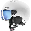 Uvex Rocket JR Visor, skihjelm med visir, junior, hvid