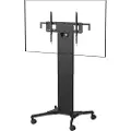 Vision - cart - motorised - for flat panel - trolley - matte black 130 kg 90" 300 x 300 mm