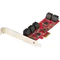 StarTech.com 10p6g-pcie-sata-card Interface-kort/adapter Intern