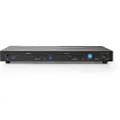 Nedis Hdmi Matrix Switch 4x2 4xhdmi Ind Til 2xhdmi//2xtoslink Ud 4k Fjernbetjening Metal 2x3.5 Mm 60hz