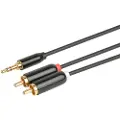 Prokord Audiokabel 15m. 3.5mm 2 X Rca